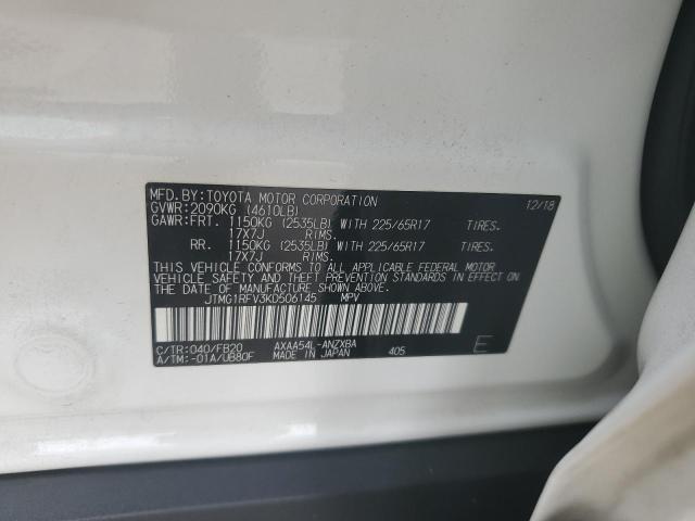 JTMG1RFV3KD506145 - 2019 TOYOTA RAV4 LE Beyaz fotoğraf 13