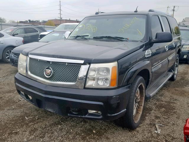 3GYFK66NX5G143366 - 2005 CADILLAC ESCALADE ESV BLACK photo 2