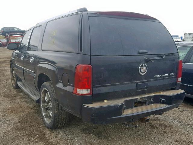 3GYFK66NX5G143366 - 2005 CADILLAC ESCALADE ESV BLACK photo 3