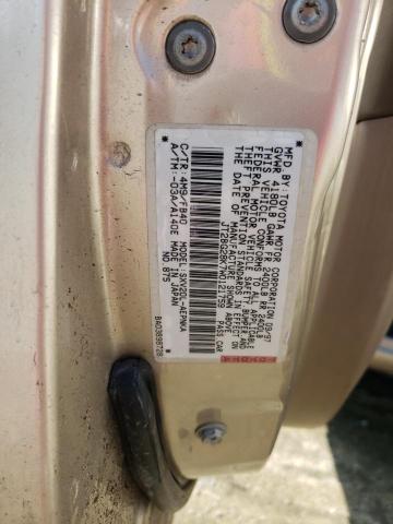 JT2BG28K7W0121759 - 1998 TOYOTA CAMRY LE GOLD photo 12