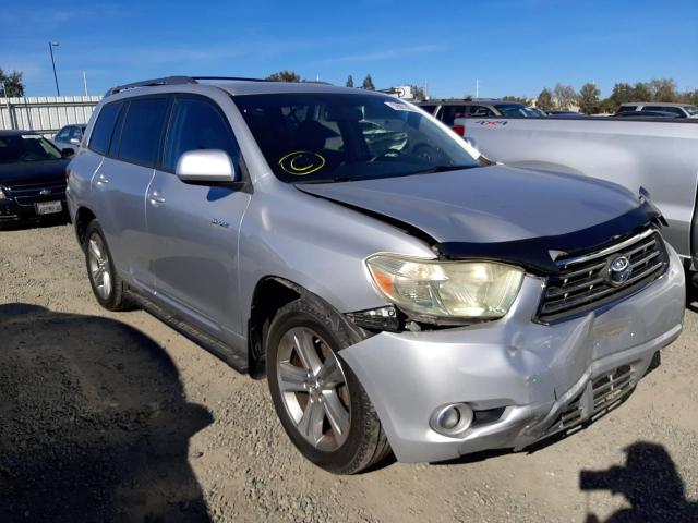 JTEDS43A182042051 - 2008 TOYOTA HIGHLANDER SPORT SILVER photo 1