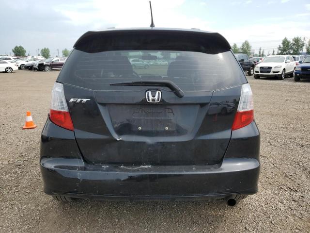 JHMGE88519S809716 - 2009 HONDA FIT LX BLACK photo 6