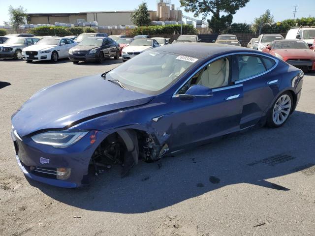 5YJSA1E2XJF295214 - 2018 TESLA MODEL S BLUE photo 1