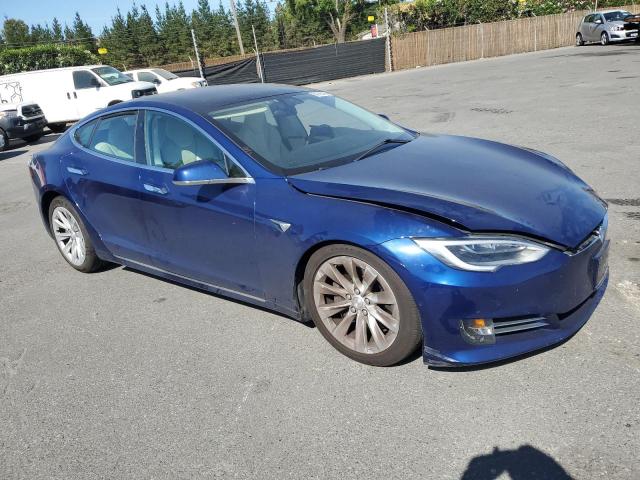 5YJSA1E2XJF295214 - 2018 TESLA MODEL S BLUE photo 4