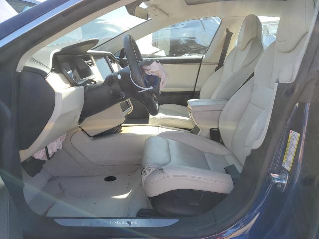 5YJSA1E2XJF295214 - 2018 TESLA MODEL S BLUE photo 7