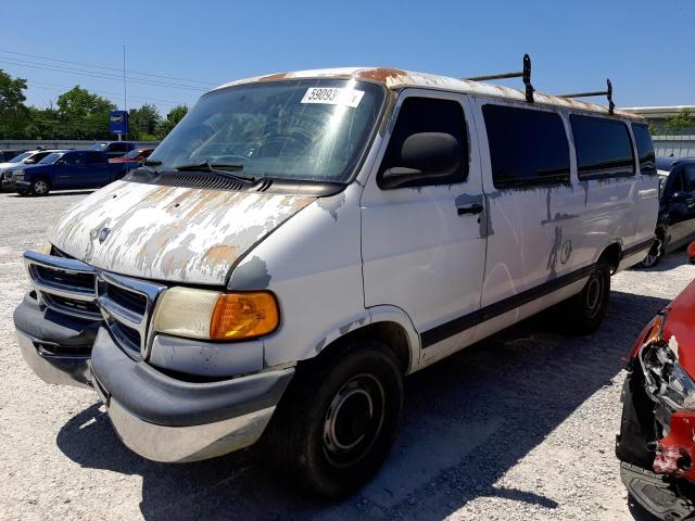 2B5WB35Y41K534700 - 2001 DODGE RAM WAGON B3500 WHITE photo 2