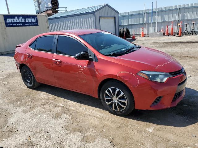 5YFBURHE5GP433654 - 2016 TOYOTA COROLLA L RED photo 4