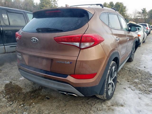 KM8J33A28HU390763 - 2017 HYUNDAI TUCSON LIMITED  photo 4