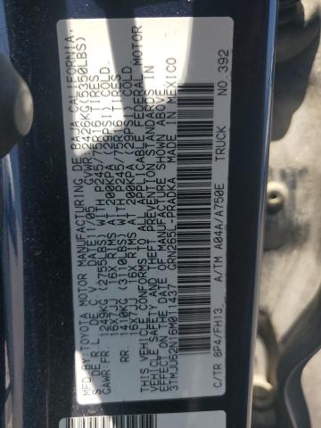 3TMJU62N16M011437 - 2006 TOYOTA TACOMA DOUBLE CAB PRERUNNER BLUE photo 12