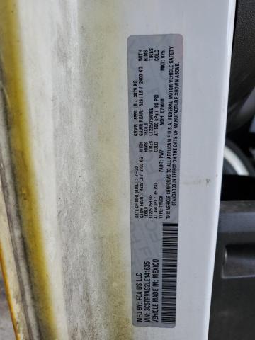 3C6TRVAG2LE141635 - 2020 RAM PROMASTER 1500 STANDARD YELLOW photo 13