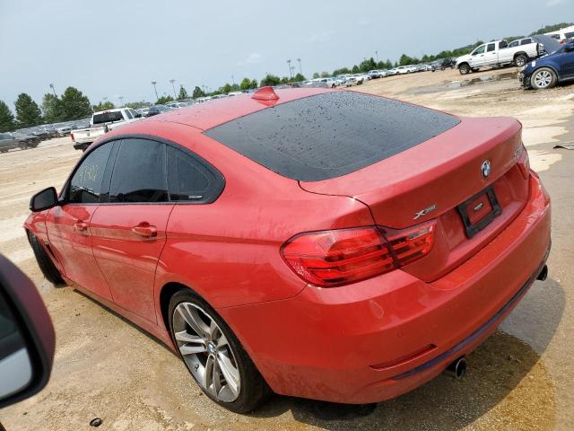 WBA4B3C53FD669883 - 2015 BMW 435 XI GRAN COUPE RED photo 2