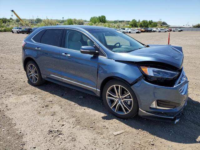 2FMPK4K9XKBB22485 - 2019 FORD EDGE TITANIUM BLUE photo 4