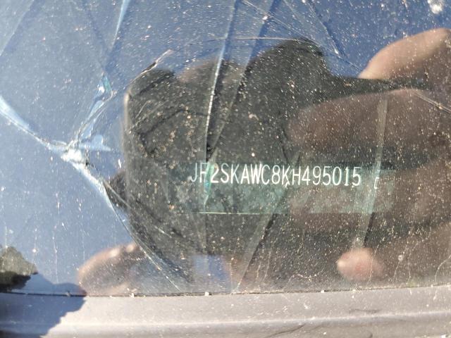 JF2SKAWC8KH495015 - 2019 SUBARU FORESTER TOURING BLACK photo 13