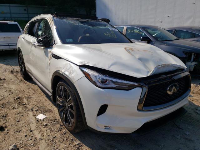 3PCAJ5BB3MF113803 - 2021 INFINITI QX50 LUXE WHITE photo 1