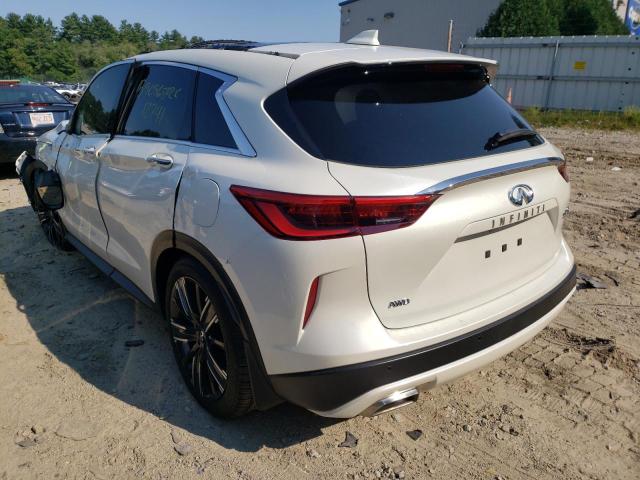 3PCAJ5BB3MF113803 - 2021 INFINITI QX50 LUXE WHITE photo 3