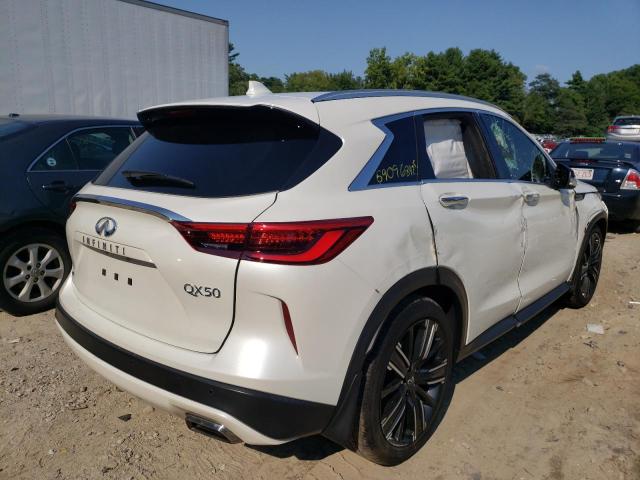 3PCAJ5BB3MF113803 - 2021 INFINITI QX50 LUXE WHITE photo 4