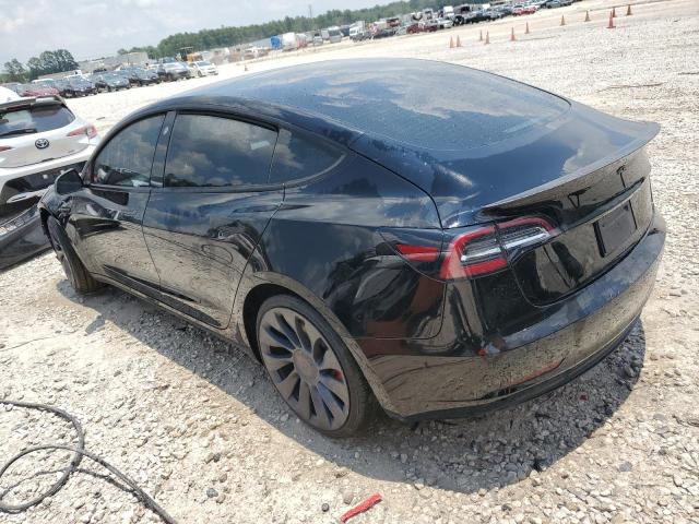 5YJ3E1ECXNF204126 - 2022 TESLA MODEL 3 BLACK photo 2