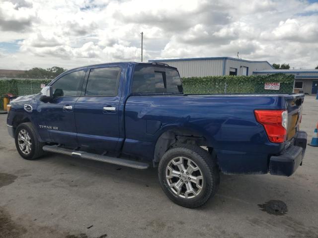 1N6BA1F28HN511102 - 2017 NISSAN TITAN XD SL BLUE photo 2