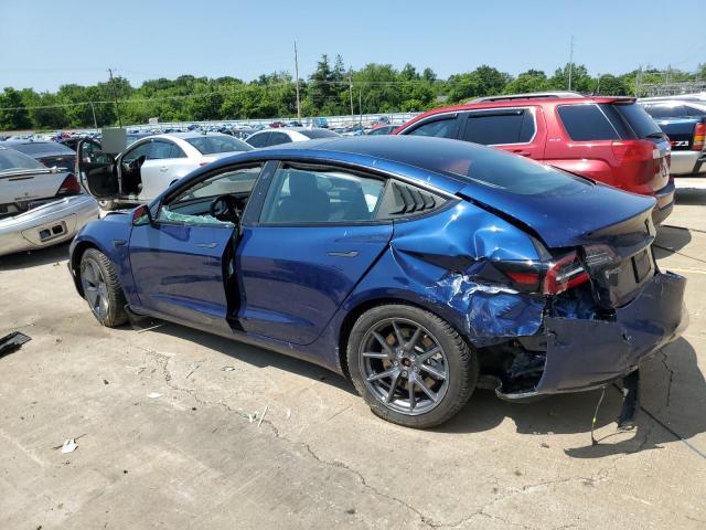 5YJ3E1EB4NF260974 - 2022 TESLA MODEL 3 ლურჯი ფოტო 2