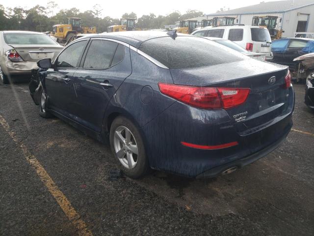 5XXGM4A78FG379486 - 2015 KIA OPTIMA LX BLUE photo 2