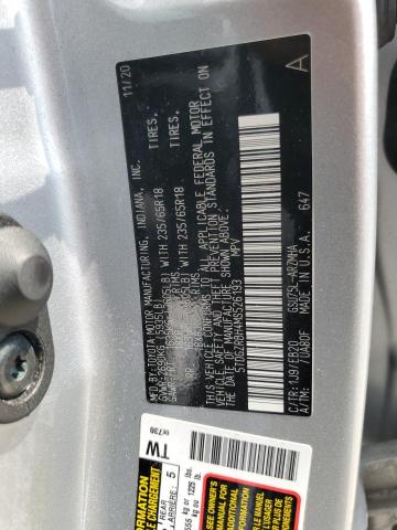 5TDGZRBH4MS526193 - 2021 TOYOTA HIGHLANDER XLE SILVER photo 13