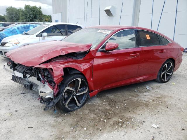 1HGCV1F39JA203035 - 2018 HONDA ACCORD SPORT RED photo 1