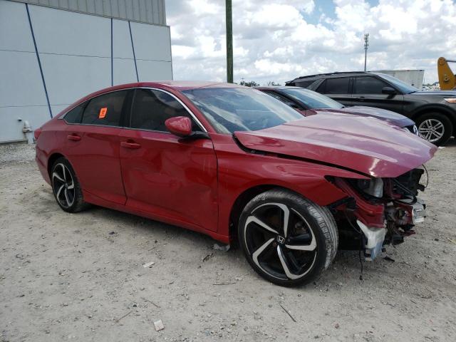 1HGCV1F39JA203035 - 2018 HONDA ACCORD SPORT RED photo 4