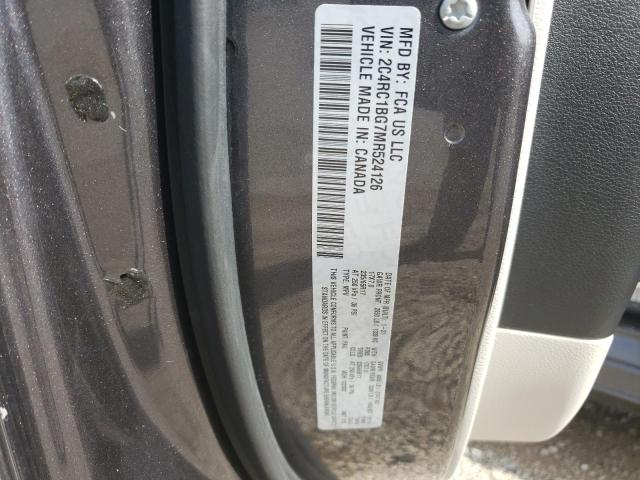 2C4RC1BG7MR524126 - 2021 CHRYSLER PACIFICA TOURING L GRAY photo 13