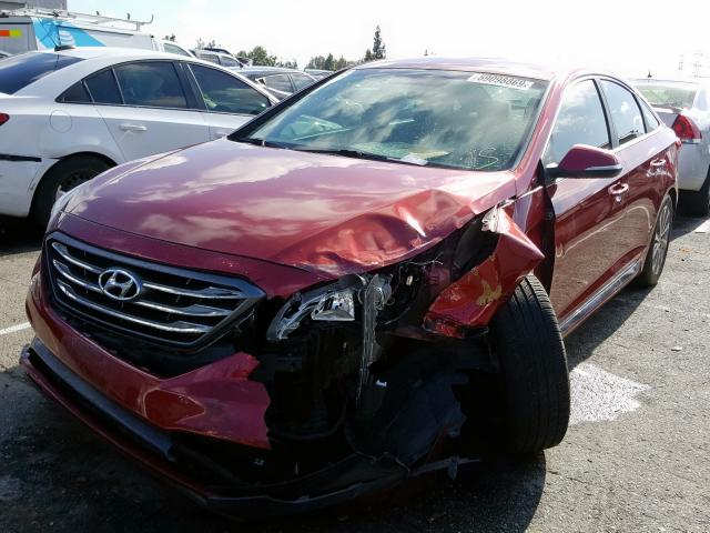 5NPE34AF1GH318746 - 2016 HYUNDAI SONATA SPORT  Foto 2