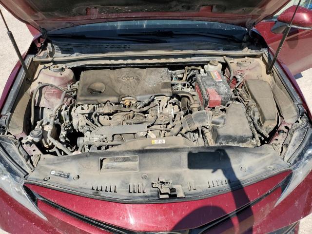 4T1B11HK5JU664639 - 2018 TOYOTA CAMRY L BURGUNDY photo 11