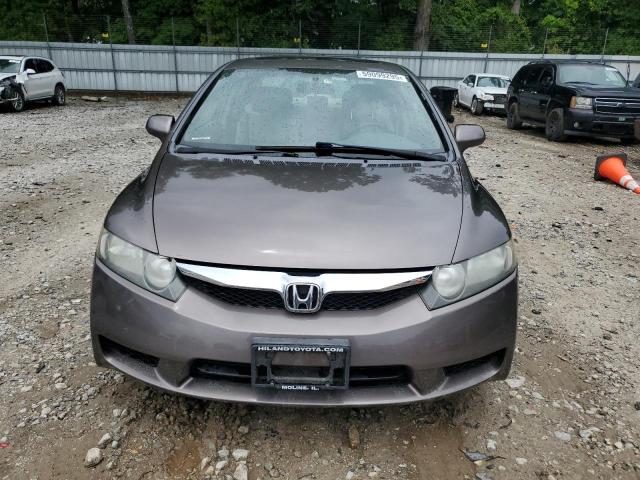 19XFA16959E028738 - 2009 HONDA CIVIC EXL GRAY photo 5