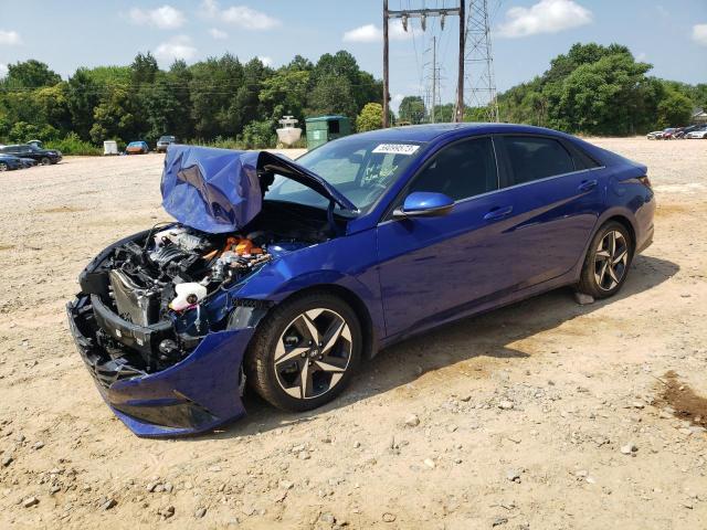 KMHLN4AJ3NU014337 - 2022 HYUNDAI ELANTRA LIMITED BLUE photo 1