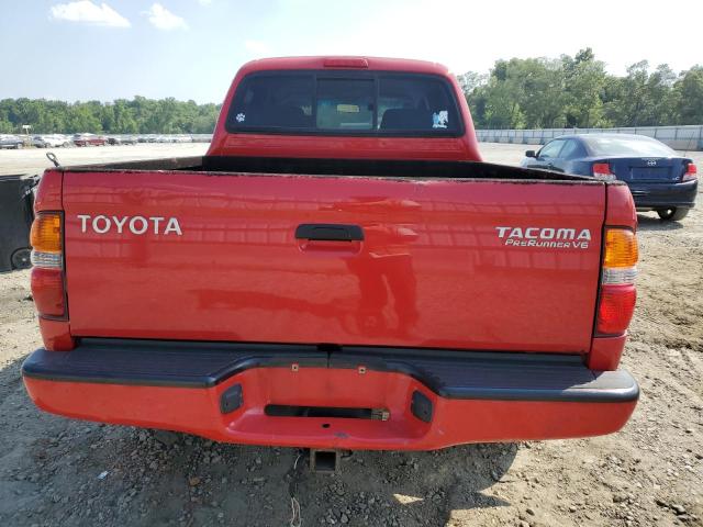 5TEGN92N84Z451843 - 2004 TOYOTA TACOMA DOUBLE CAB PRERUNNER RED photo 6