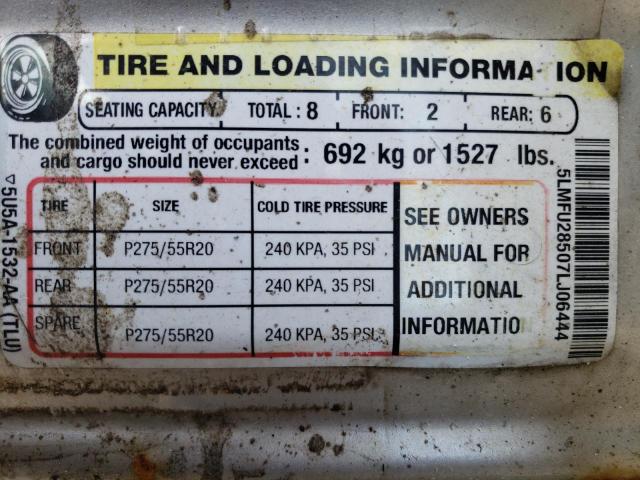 5LMFU28507LJ06444 - 2007 LINCOLN NAVIGATOR 银色 照片 12