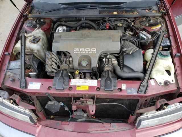 2G4WF52K7T1465951 - 1996 BUICK REGAL GRAN SPORT BURGUNDY photo 11