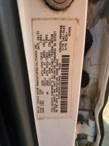 5TEGN92N41Z810486 - 2001 TOYOTA TACOMA DOUBLE CAB PRERUNNER BLACK photo 12