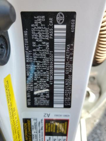 4T1BK3DB3BU435571 - 2011 TOYOTA AVALON BASE Ağ foto 12