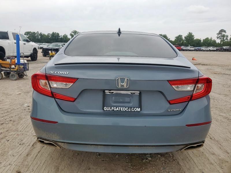 1HGCV1F39NA020644 - 2022 HONDA ACCORD SPORT BLUE photo 6