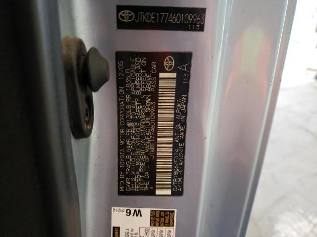 JTKDE177460109963 - 2006 TOYOTA SCION TC SILVER photo 12