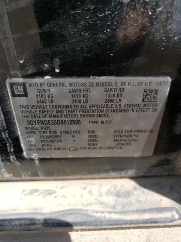 3GYFNDE35DS612595 - 2013 CADILLAC SRX PERFORMANCE COLLECTION Қара фото 13