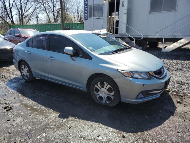 19XFB4F3XDE201222 - 2013 HONDA CIVIC HYBRID L BLUE photo 4