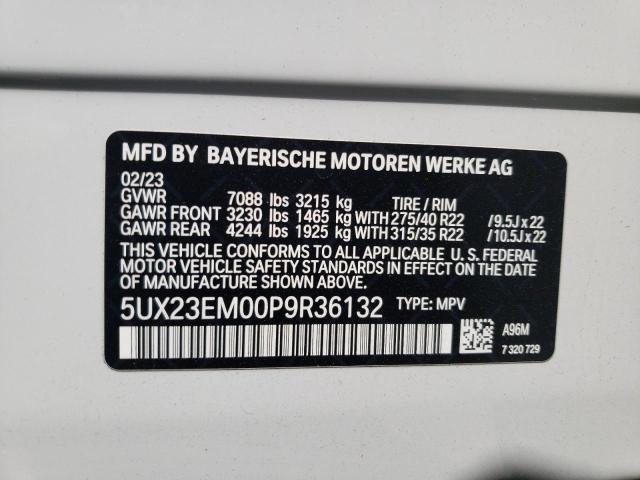 5UX23EM00P9R36132 - 2023 BMW X7 XDRIVE40I WHITE photo 13