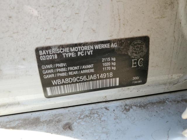 WBA8D9C56JA614918 - 2018 BMW 330 XI WHITE photo 13