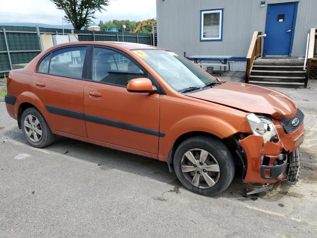 KNADE223996546860 - 2009 KIA RIO BASE ORANGE photo 4