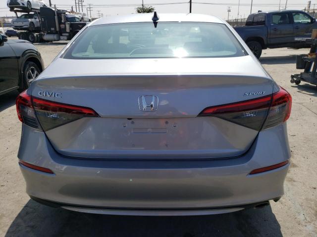 2HGFE2F51NH607037 - 2022 HONDA CIVIC SPORT SILVER photo 6