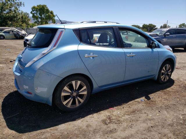 1N4AZ0CP2FC317178 - 2015 NISSAN LEAF S BLUE photo 3