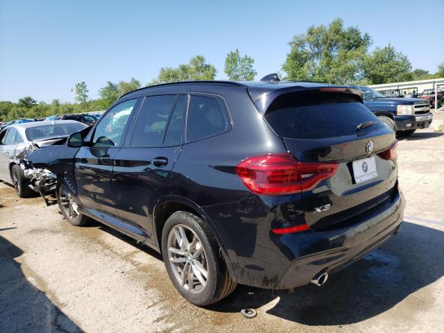 5UXTR9C56KLP76471 - 2019 BMW X3 XDRIVE30I BLACK photo 2