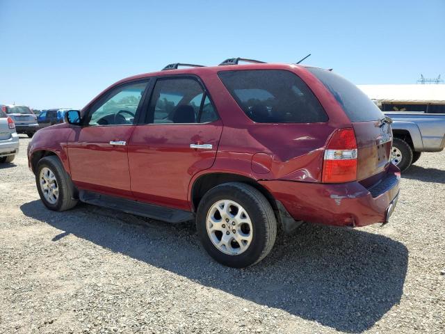 2HNYD186X2H509835 - 2002 ACURA MDX TOURING RED photo 2