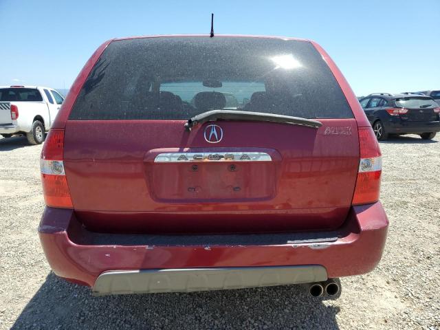 2HNYD186X2H509835 - 2002 ACURA MDX TOURING RED photo 6