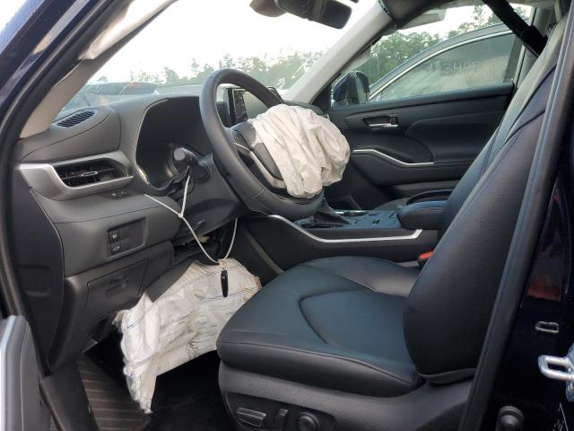 5TDGZRAHXNS132152 - 2018 TOYOTA HIGHLANDER XLE BLUE photo 7